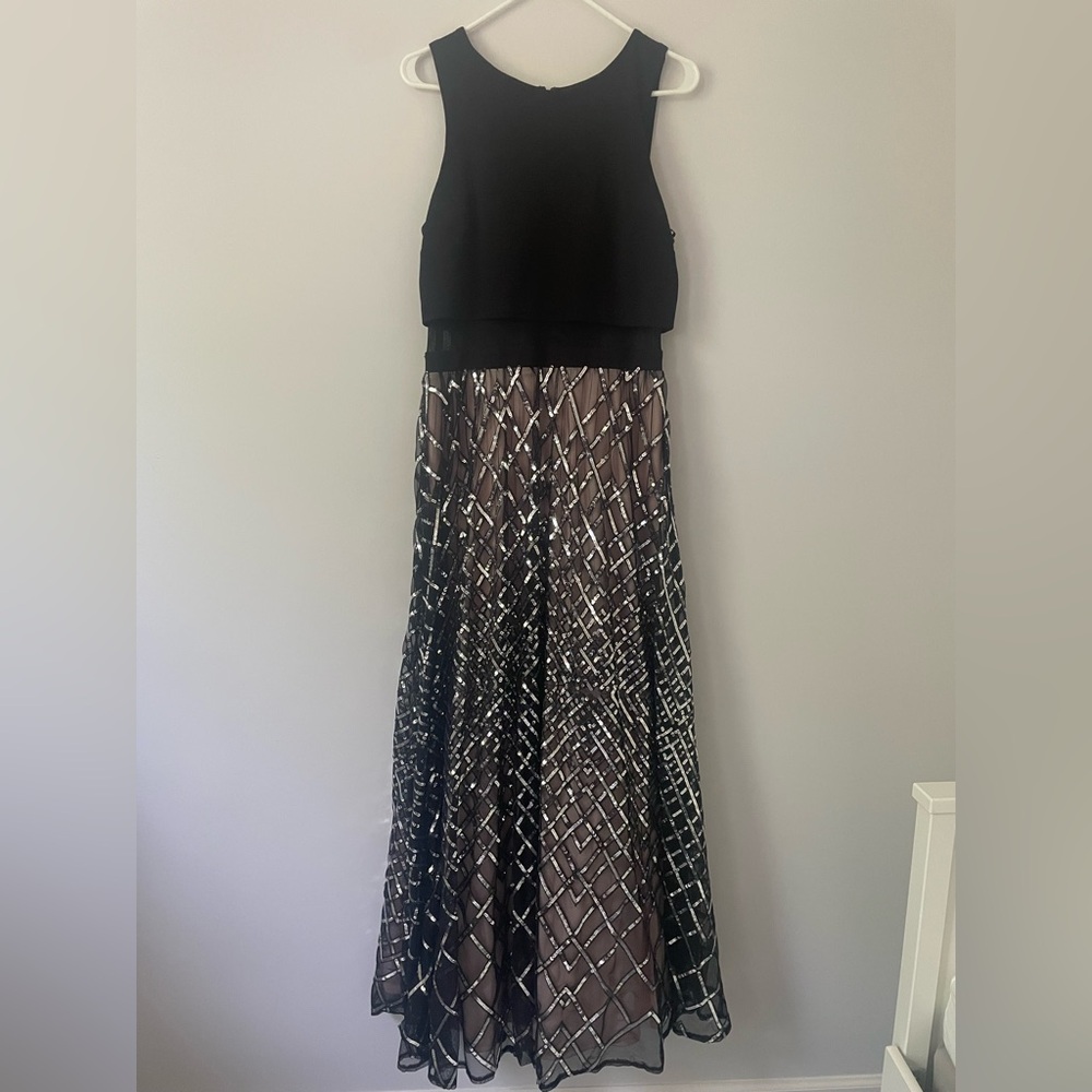 Black and Silver Formal Dress